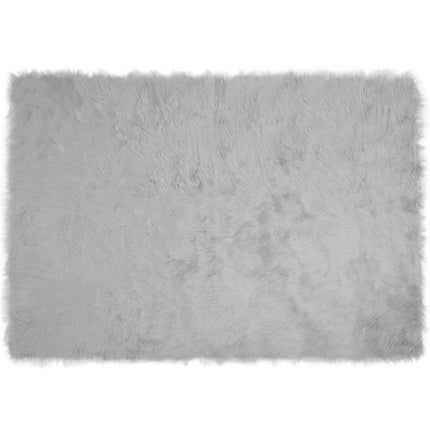 Fuskfäll matta TAFALLA Grå 120 x 170 cm Polyester