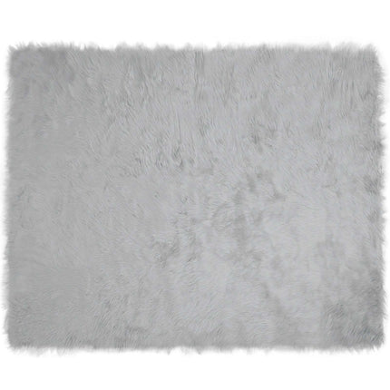 Fuskfäll matta TAFALLA Grå 200 x 280 cm Polyester