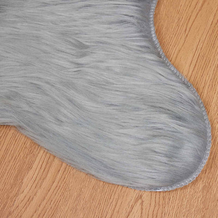 Fuskfäll matta TAFALLA Grå 80 x 120 cm Polyester