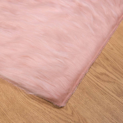 Fuskfäll matta TAFALLA Rosa 80 x 250 cm Polyester