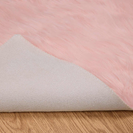 Fuskfäll matta TAFALLA Rosa 80 x 250 cm Polyester