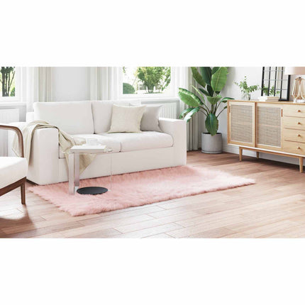 Fuskfäll matta TAFALLA Rosa 100 x 200 cm Polyester