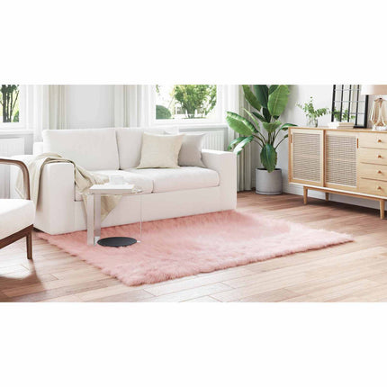 Fuskfäll matta TAFALLA Rosa 120 x 170 cm Polyester