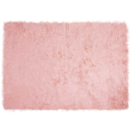 Fuskfäll matta TAFALLA Rosa 140 x 200 cm Polyester