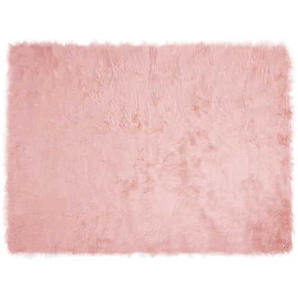 Fuskfäll matta TAFALLA Rosa 160 x 230 cm Polyester