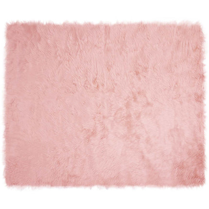 Fuskfäll matta TAFALLA Rosa 200 x 280 cm Polyester
