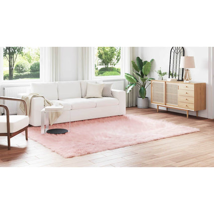 Fuskfäll matta TAFALLA Rosa 240 x 340 cm Polyester