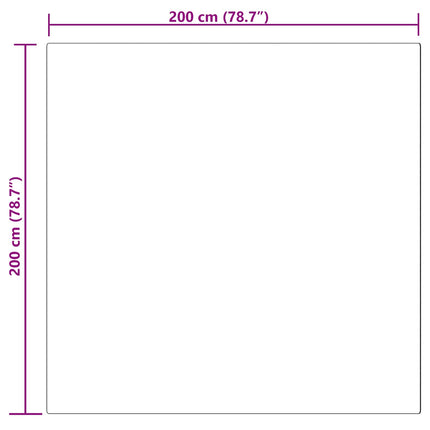 Fuskfäll matta TAFALLA Rosa 200 x 200 cm Polyester