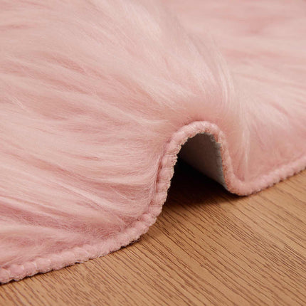 Fuskfäll matta TAFALLA Rosa 50 x 80 cm Polyester