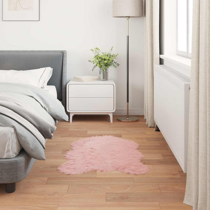 Fuskfäll matta TAFALLA Rosa 60 x 90 cm Polyester