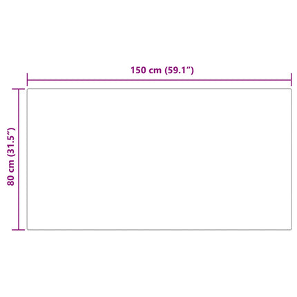 Fuskfäll matta TAFALLA Svart 80 x 150 cm Polyester
