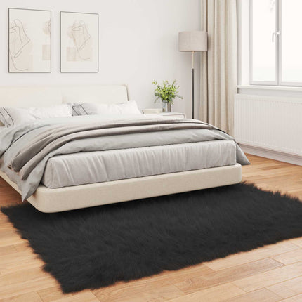 Fuskfäll matta TAFALLA Svart 240 x 340 cm Polyester