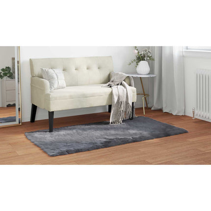 Fuskfäll matta TAFALLA Antracit 60 x 110 cm Polyester