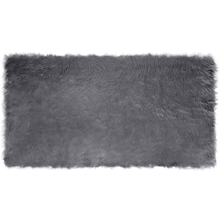 Fuskfäll matta TAFALLA Antracit 60 x 110 cm Polyester