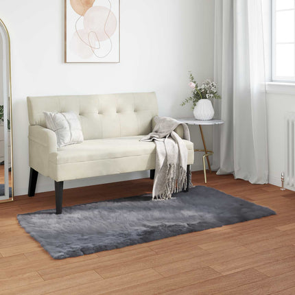 Fuskfäll matta TAFALLA Antracit 80 x 150 cm Polyester
