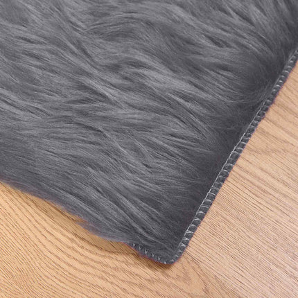 Fuskfäll matta TAFALLA Antracit 120 x 170 cm Polyester