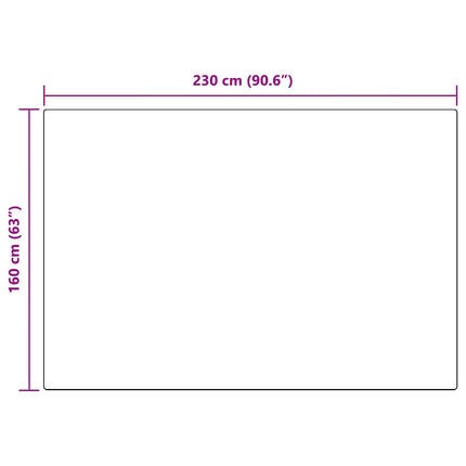 Fuskfäll matta TAFALLA Antracit 160 x 230 cm Polyester