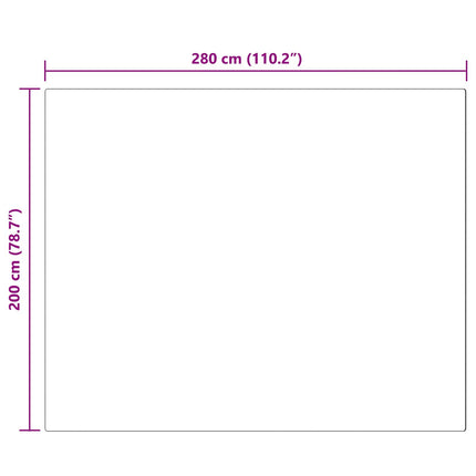 Fuskfäll matta TAFALLA Antracit 200 x 280 cm Polyester