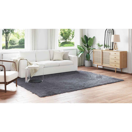 Fuskfäll matta TAFALLA Antracit 240 x 340 cm Polyester