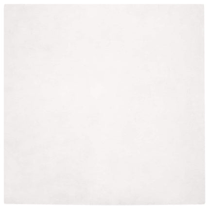 Halkfri matta i konstgjord kaninfäll OLITE Vit 240 x 240 cm