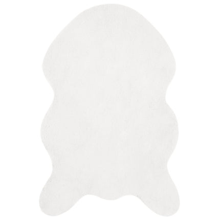 Halkfri matta i konstgjord kaninfäll OLITE Vit 60 x 90 cm