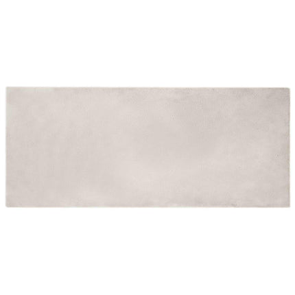 Halkfri matta i konstgjord kaninfäll OLITE Beige 80 x 200 cm