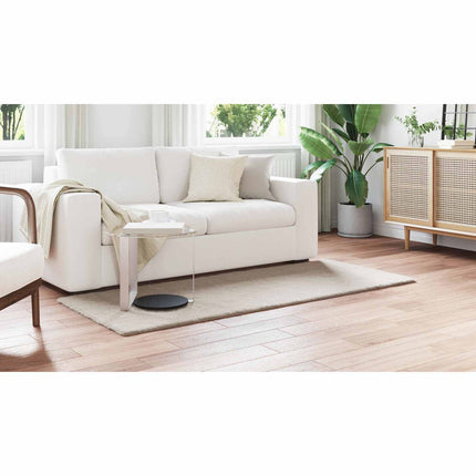 Halkfri matta i konstgjord kaninfäll OLITE Beige 100 x 200 cm