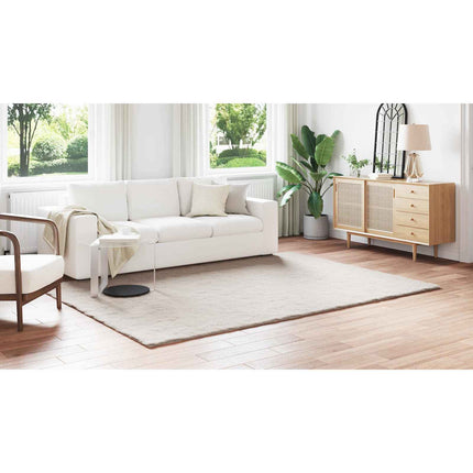 Halkfri matta i konstgjord kaninfäll OLITE Beige 200 x 280 cm