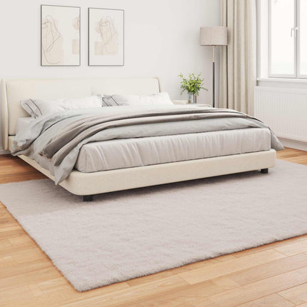Halkfri matta i konstgjord kaninfäll OLITE Beige 200 x 280 cm