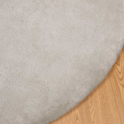 Halkfri matta i konstgjord kaninfäll OLITE Beige Ø 200 cm