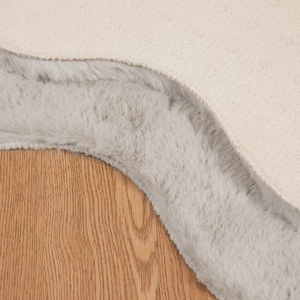 Halkfri matta i konstgjord kaninfäll OLITE Beige 60 x 90 cm