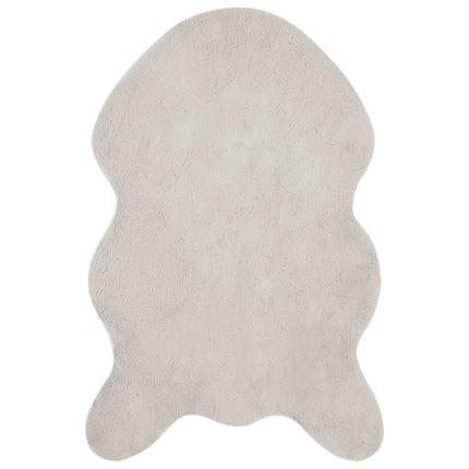 Halkfri matta i konstgjord kaninfäll OLITE Beige 60 x 90 cm