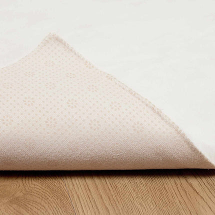 Halkfri matta i konstgjord kaninfäll OLITE Gräddvit 60 x 110 cm