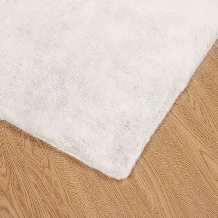 Halkfri matta i konstgjord kaninfäll OLITE Gräddvit 80 x 250 cm