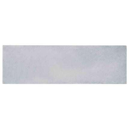 Halkfri matta i konstgjord kaninfäll OLITE Grå 80 x 250 cm