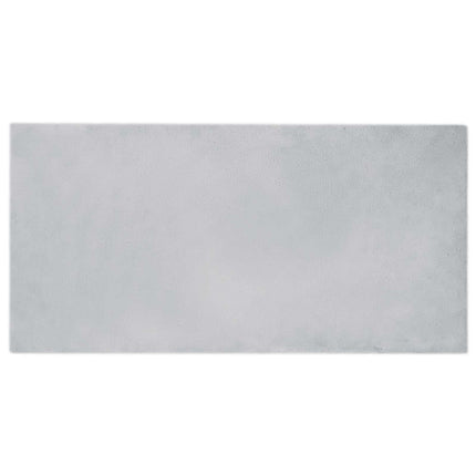 Halkfri matta i konstgjord kaninfäll OLITE Grå 100 x 200 cm