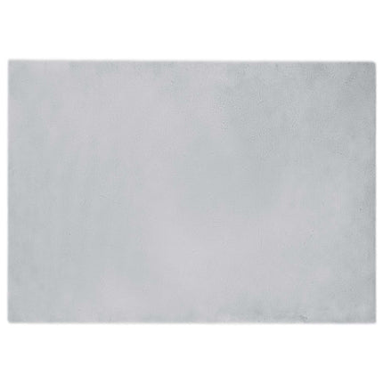 Halkfri matta i konstgjord kaninfäll OLITE Grå 200 x 280 cm