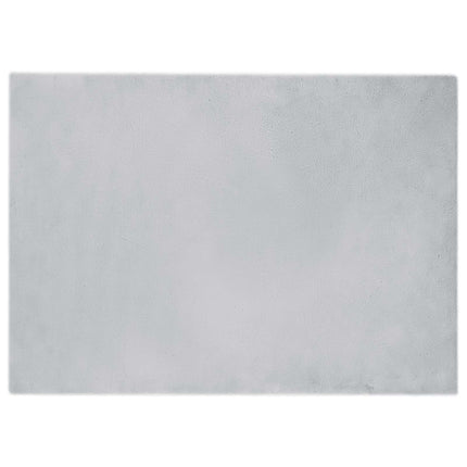 Halkfri matta i konstgjord kaninfäll OLITE Grå 240 x 340 cm