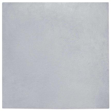 Halkfri matta i konstgjord kaninfäll OLITE Grå 120 x 120 cm