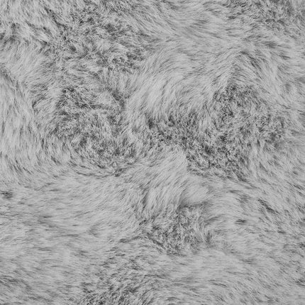 Halkfri matta i konstgjord kaninfäll OLITE Grå 200 x 200 cm