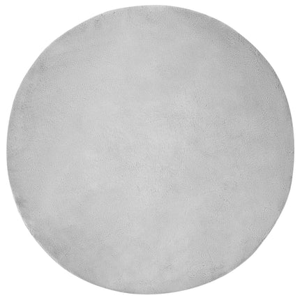 Halkfri matta i konstgjord kaninfäll OLITE Grå Ø 120 cm