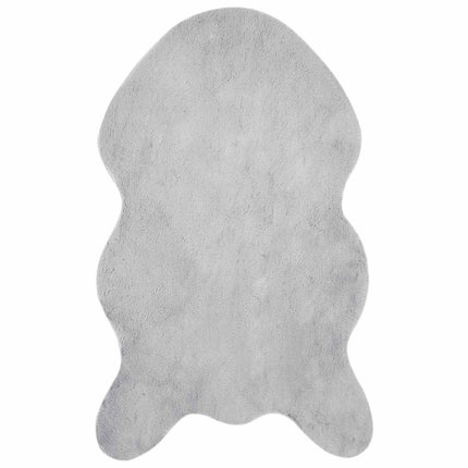 Halkfri matta i konstgjord kaninfäll OLITE Grå 50 x 80 cm
