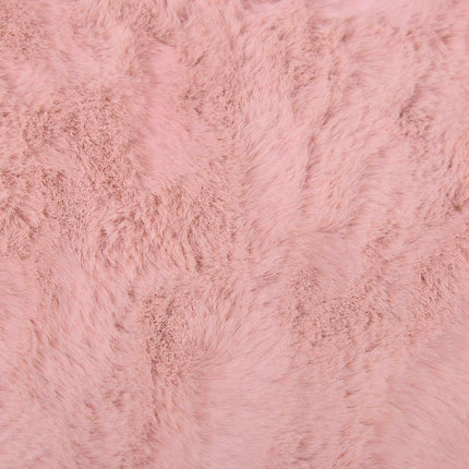 Halkfri matta i konstgjord kaninfäll OLITE Rosa 100 x 200 cm