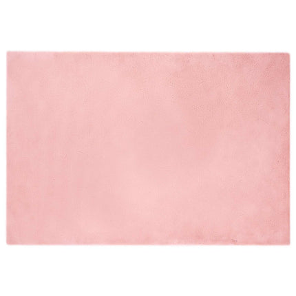 Halkfri matta i konstgjord kaninfäll OLITE Rosa 120 x 170 cm