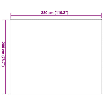 Halkfri matta i konstgjord kaninfäll OLITE Rosa 200 x 280 cm