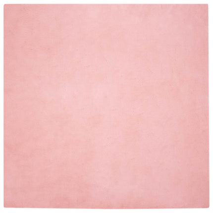 Halkfri matta i konstgjord kaninfäll OLITE Rosa 120 x 120 cm