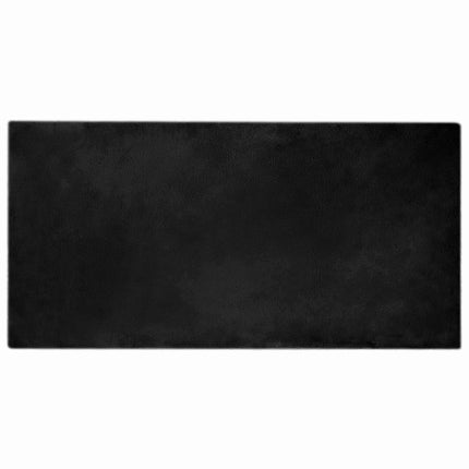 Halkfri matta i konstgjord kaninfäll OLITE Svart 100 x 200 cm