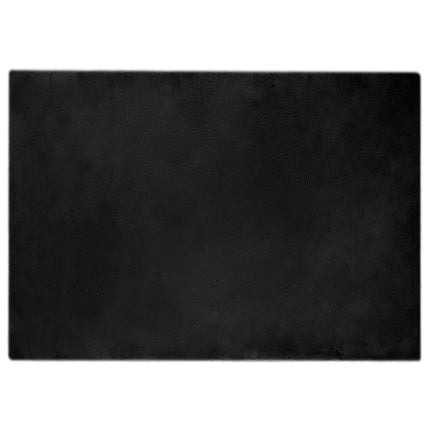 Halkfri matta i konstgjord kaninfäll OLITE Svart 140 x 200 cm