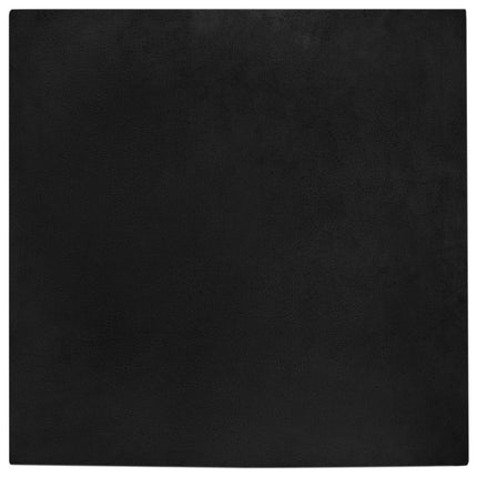 Halkfri matta i konstgjord kaninfäll OLITE Svart 240 x 240 cm