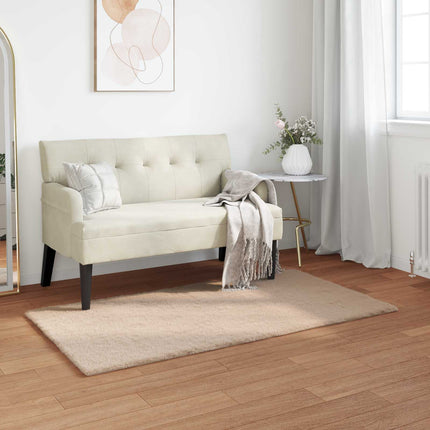 Halkfri matta i konstgjord kaninfäll OLITE Taupe 80 x 150 cm